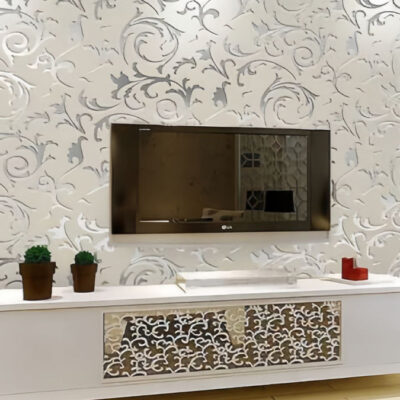 کاغذ دیواری آینه ای براق