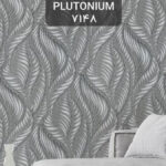 کاغذ دیواری برگ طوسی