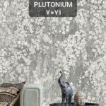 کاغذ دیواری کلاسیک گل سفید