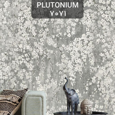 کاغذ دیواری کلاسیک گل سفید