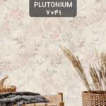 کاغذ دیواری کلاسیک گل صورتی