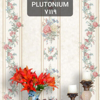 کاغذ دیواری کلاسیک گل گلبهی