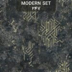 کاغذ دیواری پذیرایی اکلیلدار