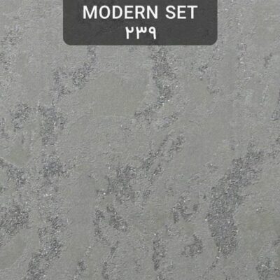 کاغذ دیواری پذیرایی طوسی اکلیلدار