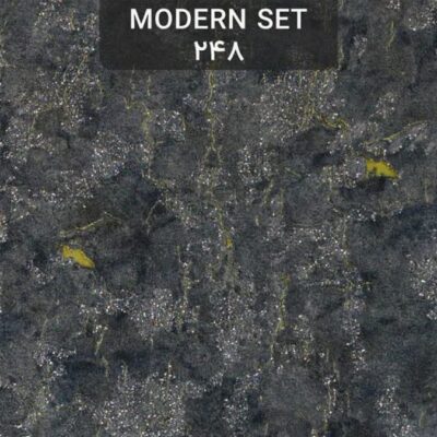 کاغذ دیواری پذیرایی سرمه ای اکلیلدار