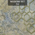 کاغذ دیواری پذیرایی هندسی