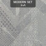 کاغذ دیواری پذیرایی هندسی اکلیلدار