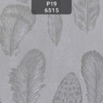 کاغذ دیواری نئوکلاسیک پر نقره ای