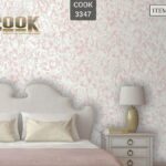 کاغذ دیواری مدرن صورتی روشن