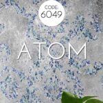 کاغذ دیواری داماسک طوسی آبی