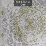 کاغذ دیواری داماسک نقره ای طلایی