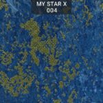 کاغذ دیواری داماسک آبی طلایی