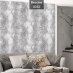 کاغذ دیواری مدرن طوسی سفید