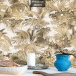 کاغذ دیواری برگ طلایی