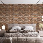 پوستر دیواری طرح آجر فروشگاه قلعه کاغذ دیواری