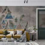 پوستر دیواری طرح پر فروشگاه قلعه کاغذ دیواری