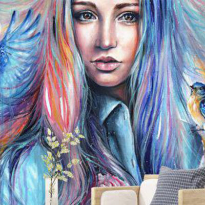 پوستر دیواری چهره و فشن فروشگاه قلعه کاغذ دیواری