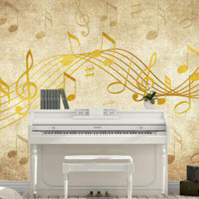 پوستر دیواری موسیقی فروشگاه قلعه کاغذ دیواری