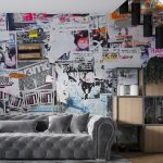 پوستر دیواری هنری فروشگاه قلعه کاغذ دیواری