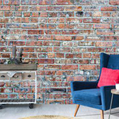 پوستر دیواری طرح آجر فروشگاه قلعه کاغذ دیواری