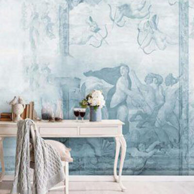 پوستر دیواری نقاشی فروشگاه قلعه کاغذ دیواری