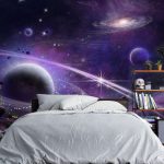 پوستر دیواری کهکشان فروشگاه قلعه کاغذ دیواری