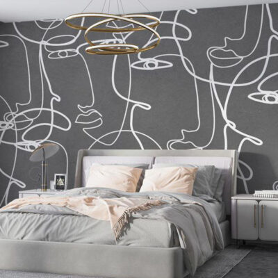 پوستر دیواری چهره و فشن فروشگاه قلعه کاغذ دیواری