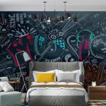 پوستر دیواری موسیقی فروشگاه قلعه کاغذ دیواری