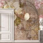 پوستر دیواری گل فروشگاه قلعه کاغذ دیواری