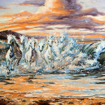 پوستر دیواری اسب فروشگاه قلعه کاغذ دیواری