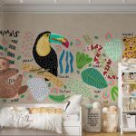 پوستر دیواری کودک فروشگاه قلعه کاغذ دیواری