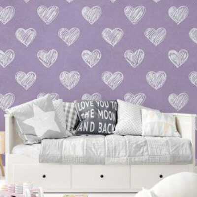 پوستر دیواری قلب فروشگاه قلعه کاغذ دیواری