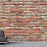 پوستر دیواری طرح آجر فروشگاه قلعه کاغذ دیواری