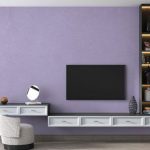 پوستر دیواری پشت تلویزیون فروشگاه قلعه کاغذ دیواری