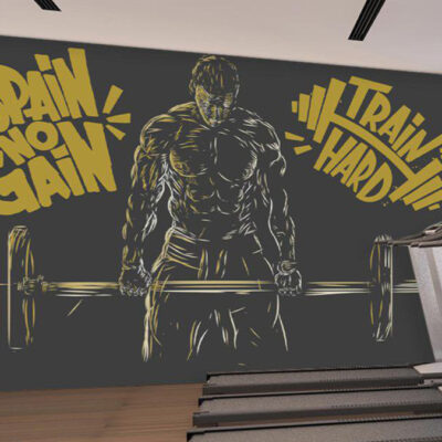 پوستر دیواری ورزشی فروشگاه قلعه کاغذ دیواری