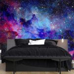 پوستر دیواری کهکشان فروشگاه قلعه کاغذ دیواری