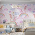 پوستر دیواری کودک فروشگاه قلعه کاغذ دیواری