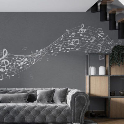 پوستر دیواری موسیقی فروشگاه قلعه کاغذ دیواری