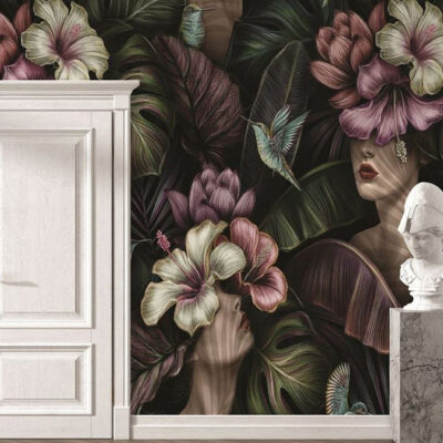 پوستر دیواری برگ فروشگاه قلعه کاغذ دیواری