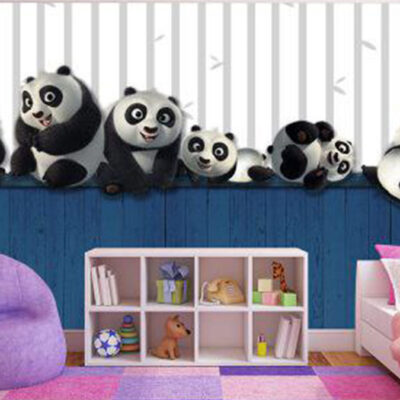 پوستر دیواری پاندا کونگ فوکار فروشگاه قلعه کاغذ دیواری