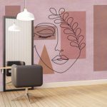 پوستر دیواری چهره و فشن فروشگاه قلعه کاغذ دیواری