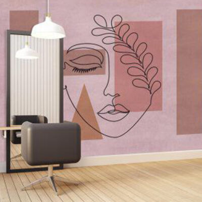 پوستر دیواری چهره و فشن فروشگاه قلعه کاغذ دیواری