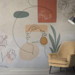 پوستر دیواری چهره و فشن فروشگاه قلعه کاغذ دیواری