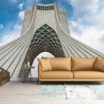 پوستر دیواری برج آزادی فروشگاه قلعه کاغذ دیواری