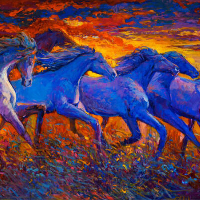 پوستر دیواری اسب فروشگاه قلعه کاغذ دیواری