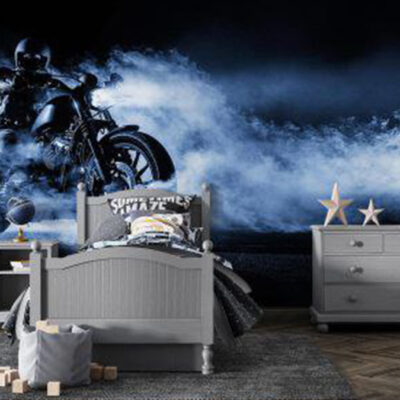 پوستر دیواری موتور فروشگاه قلعه کاغذ دیواری