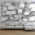 پوستر دیواری مکعب فروشگاه قلعه کاغذ دیواری