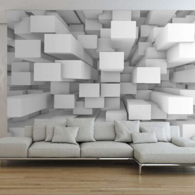 پوستر دیواری مکعب فروشگاه قلعه کاغذ دیواری