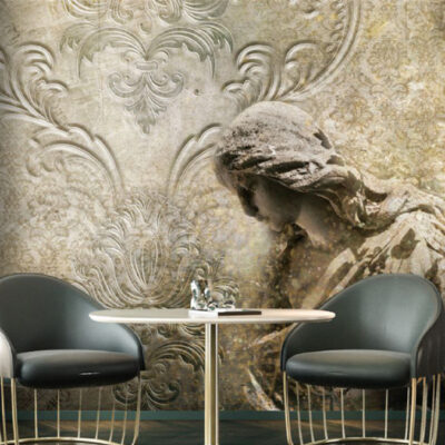 پوستر دیواری مجسمه فروشگاه قلعه کاغذ دیواری