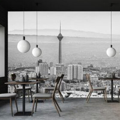 پوستر دیواری برج میلاد فروشگاه قلعه کاغذ دیواری